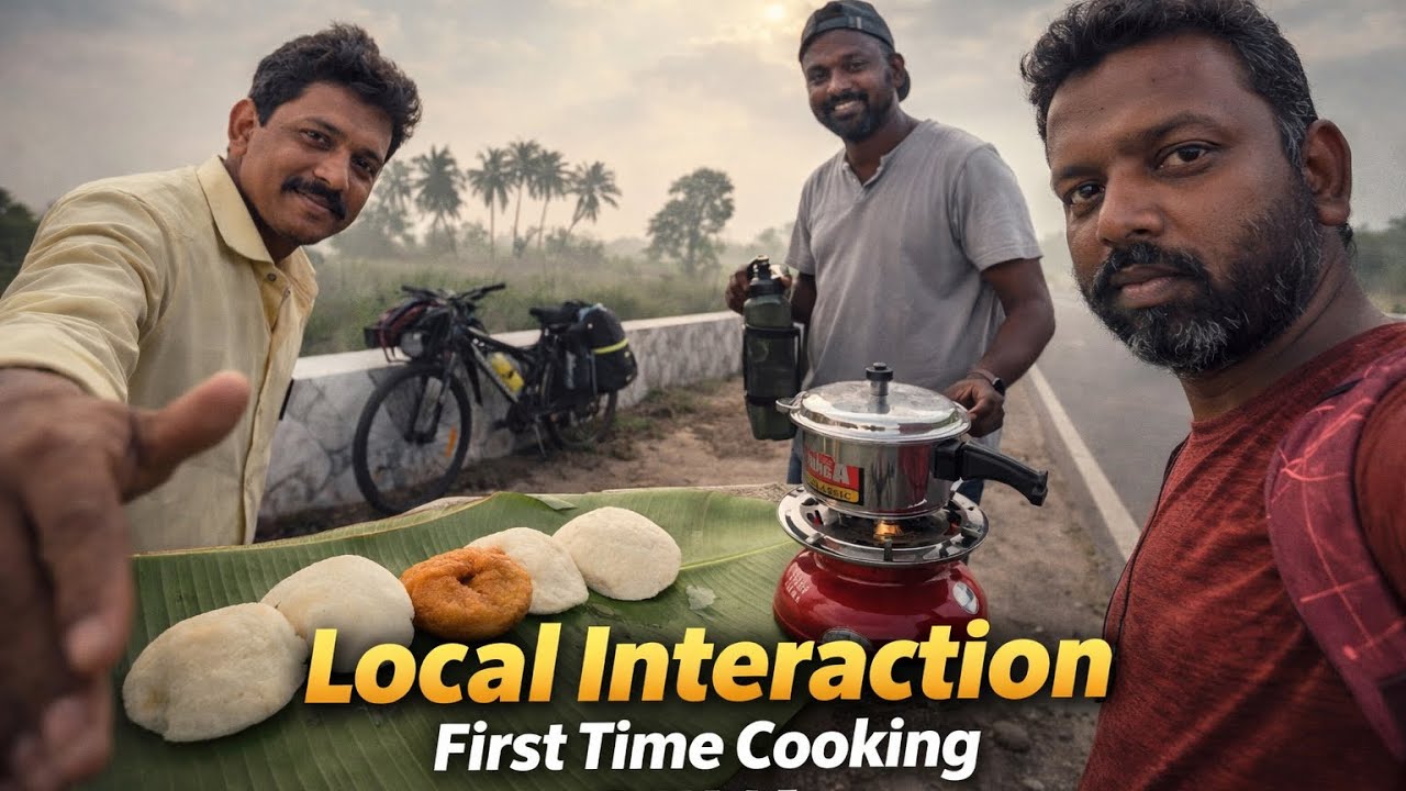 Day-14 | Interaction with Locals & First Time Cooking | Real Cycling Travel Vlog