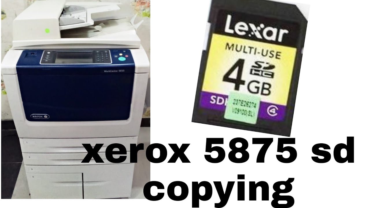 how to Xerox 5855/5875 sd card solution| SD card software | ghani trader