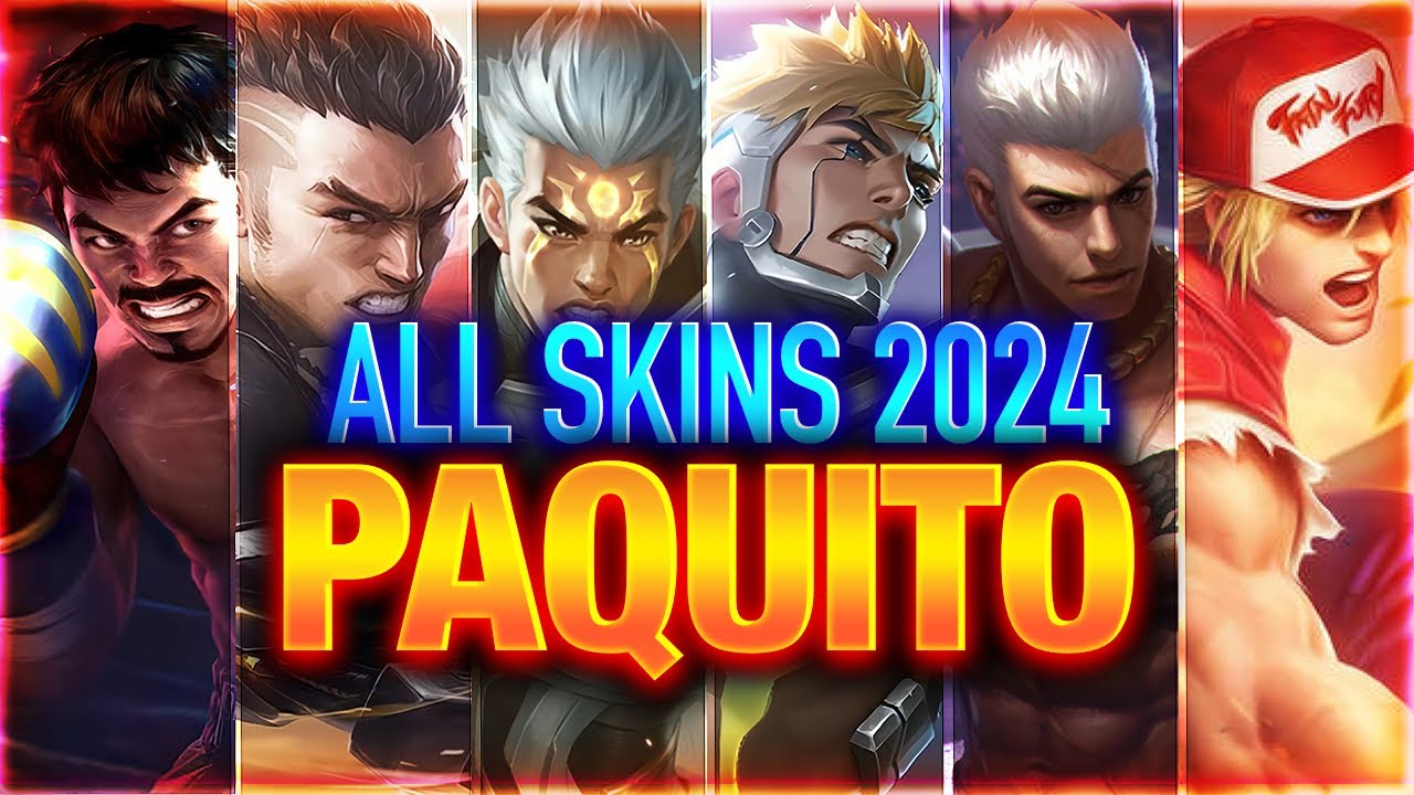 PAQUITO ALL SKINS 2024 | Mobile Legends