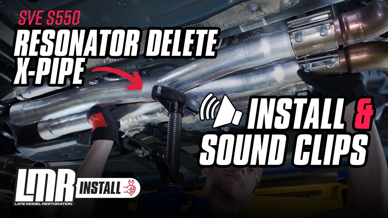 2015-2023 Mustang GT SVE Resonator Delete X-Pipe - Install & Sound Clips