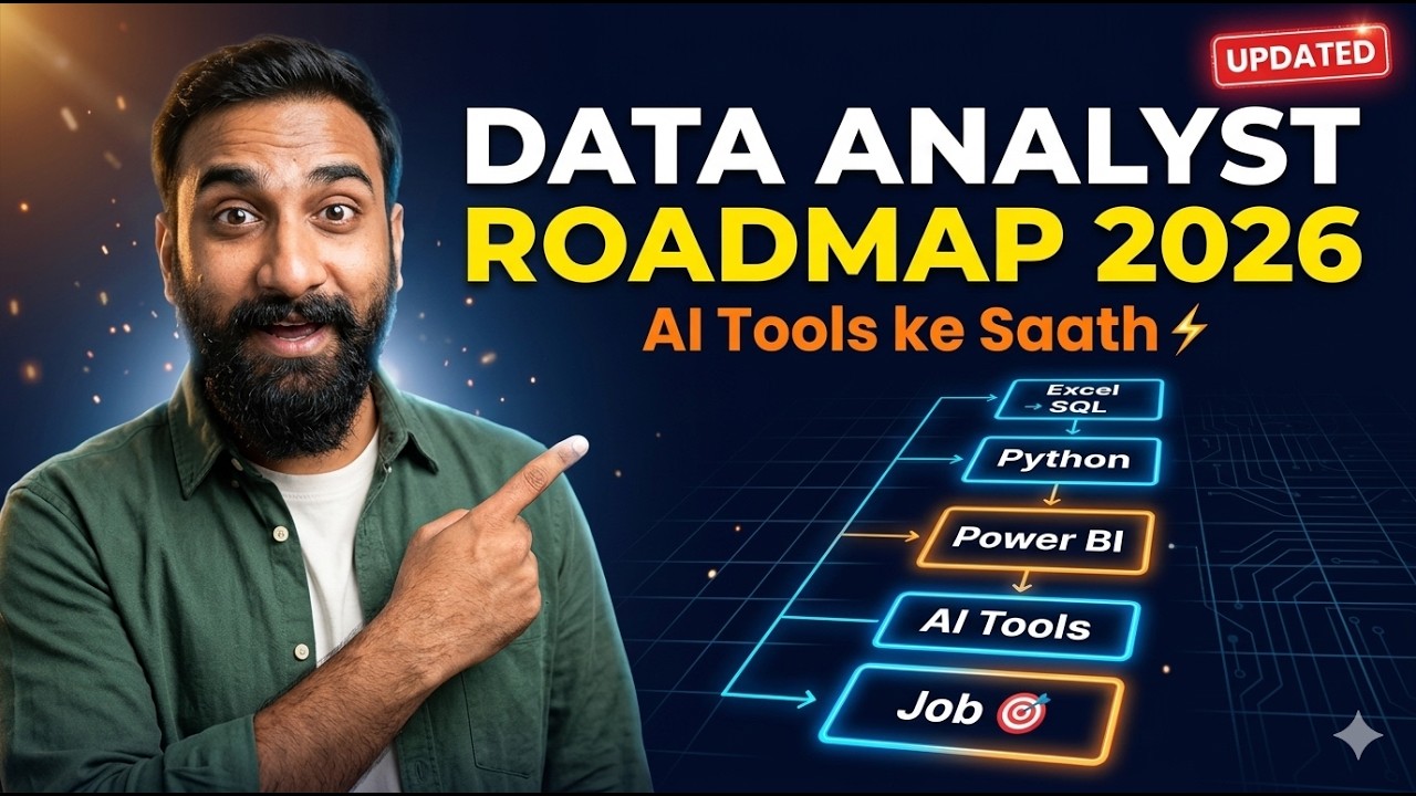 Data Analyst Roadmap 2026 🔥 (AI Tools ke Saath) | Zero to Job Ready