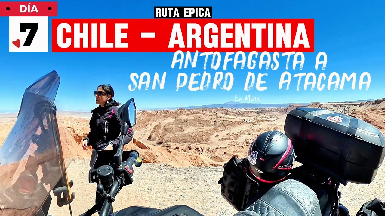 320 KM de DESIERTO ÁRIDO hasta San Pedro de Atacama | El Norte vs El Sur de Chile 🏜️🏍️