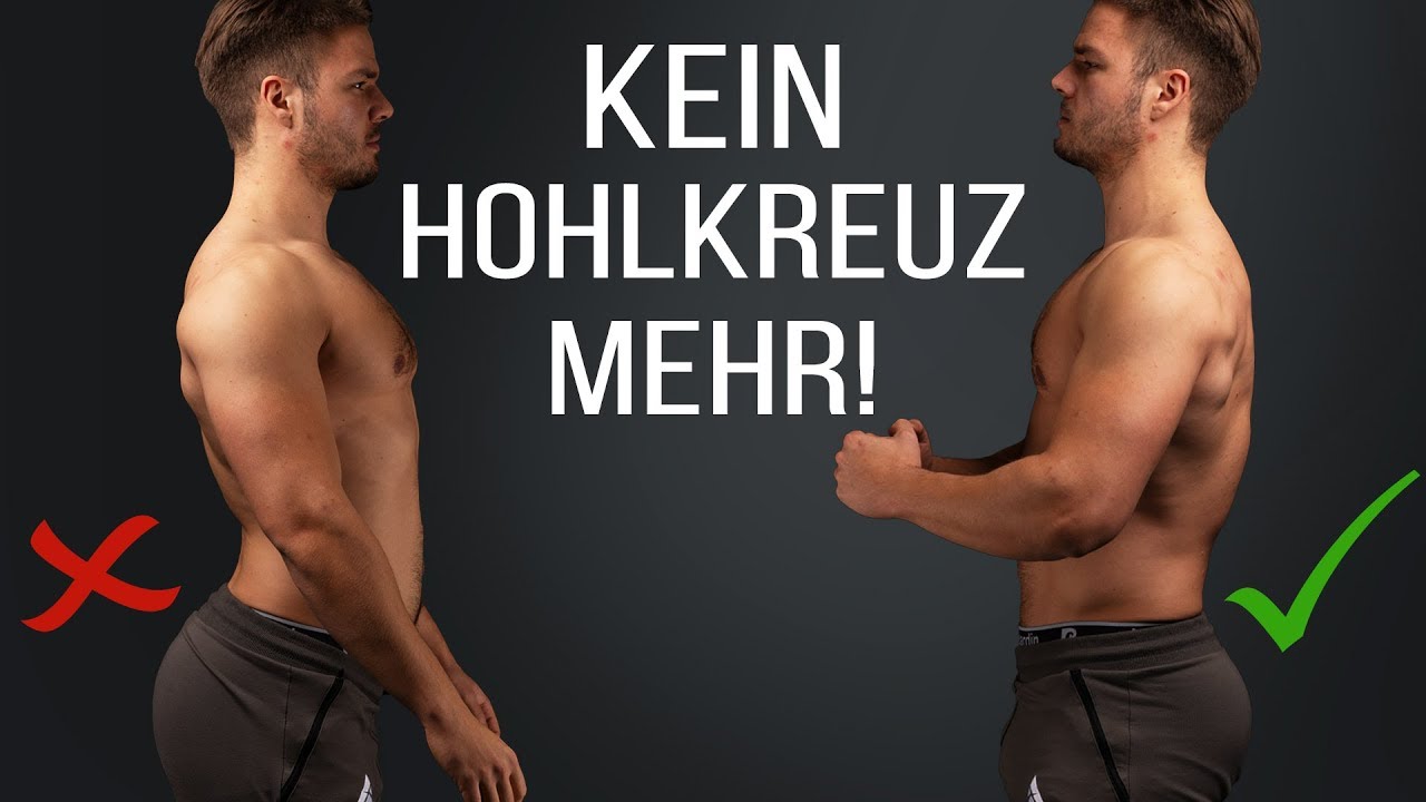 So wirst du dein Hohlkreuz los - Nie mehr Rückenschmerzen!