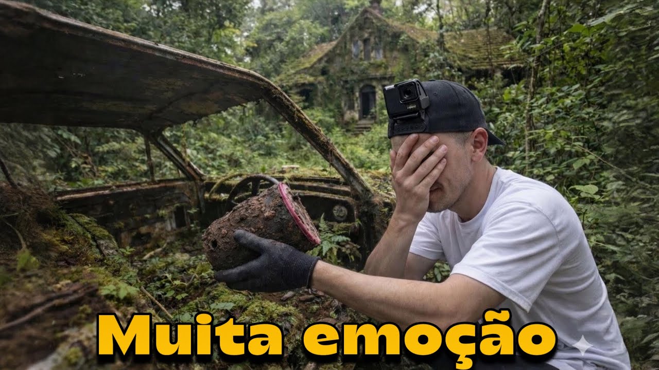 DENTRO DO CARRO VELHO Achei uma LATA DE JOIAS 💎 ANTIGAS FAMÍLIA RICA ABANDONOU TUDO !!