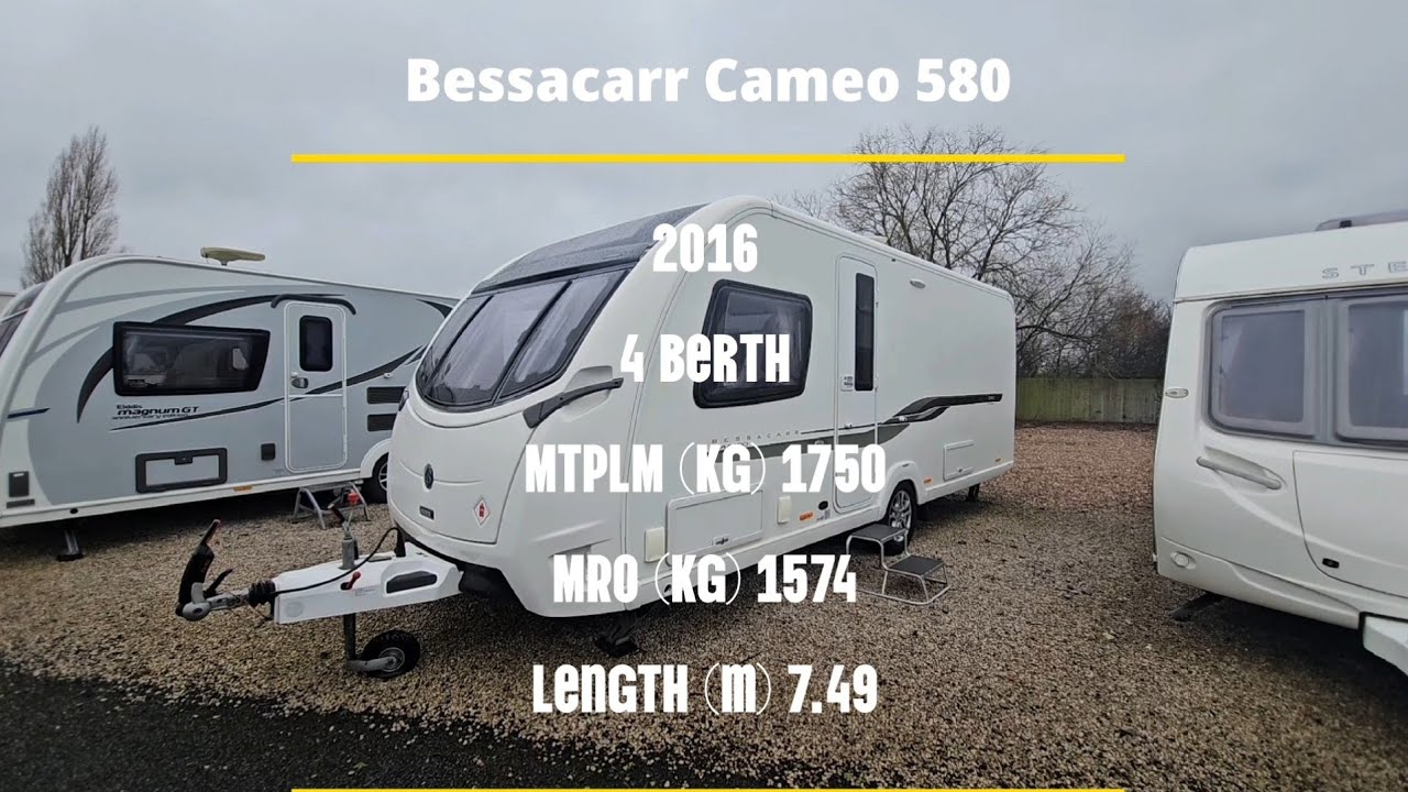 Bessacarr Cameo 580 - Luxurious Fixed Island Bed