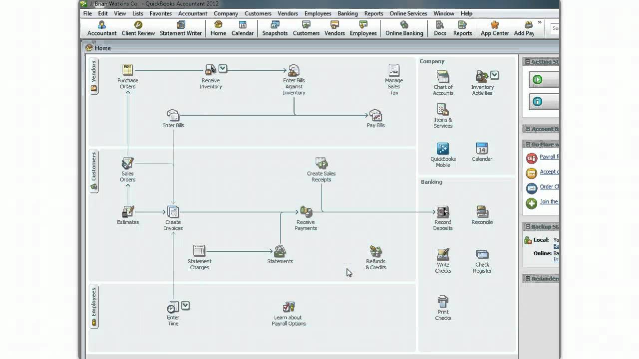 Acct. 232:  Introduction to QuickBooks 2012 Easy Step Interview and More