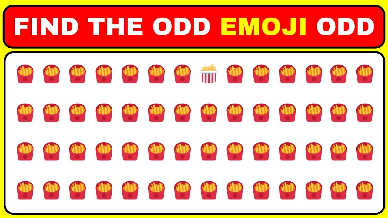 Only 1% Can Find the Odd Emoji Out! | Illusion Challenge Level 42 By Mindful Mosaic 2.0 | Brain Test