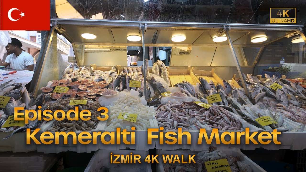 Kemeraltı Bazaar Alleys, Smyrna Church & Fish Market 🇹🇷 | İzmir 4K Walking Tour (Episode 3)