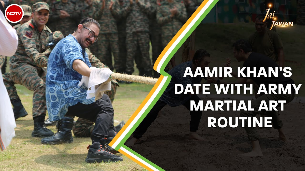 Jai Jawan With Aamir Khan | NDTV Jai Jawan: Aamir Khan's Date With Army Martial Art Routine