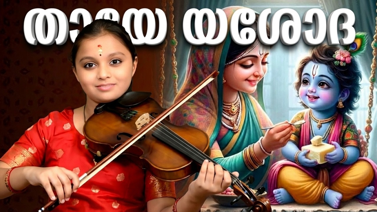 കണ്ണനും യശോദയും തമ്മിലുള്ള ബന്ധം  | Ganga Sasidharan's THAYE YESODHA: Krishna's Violin Melody