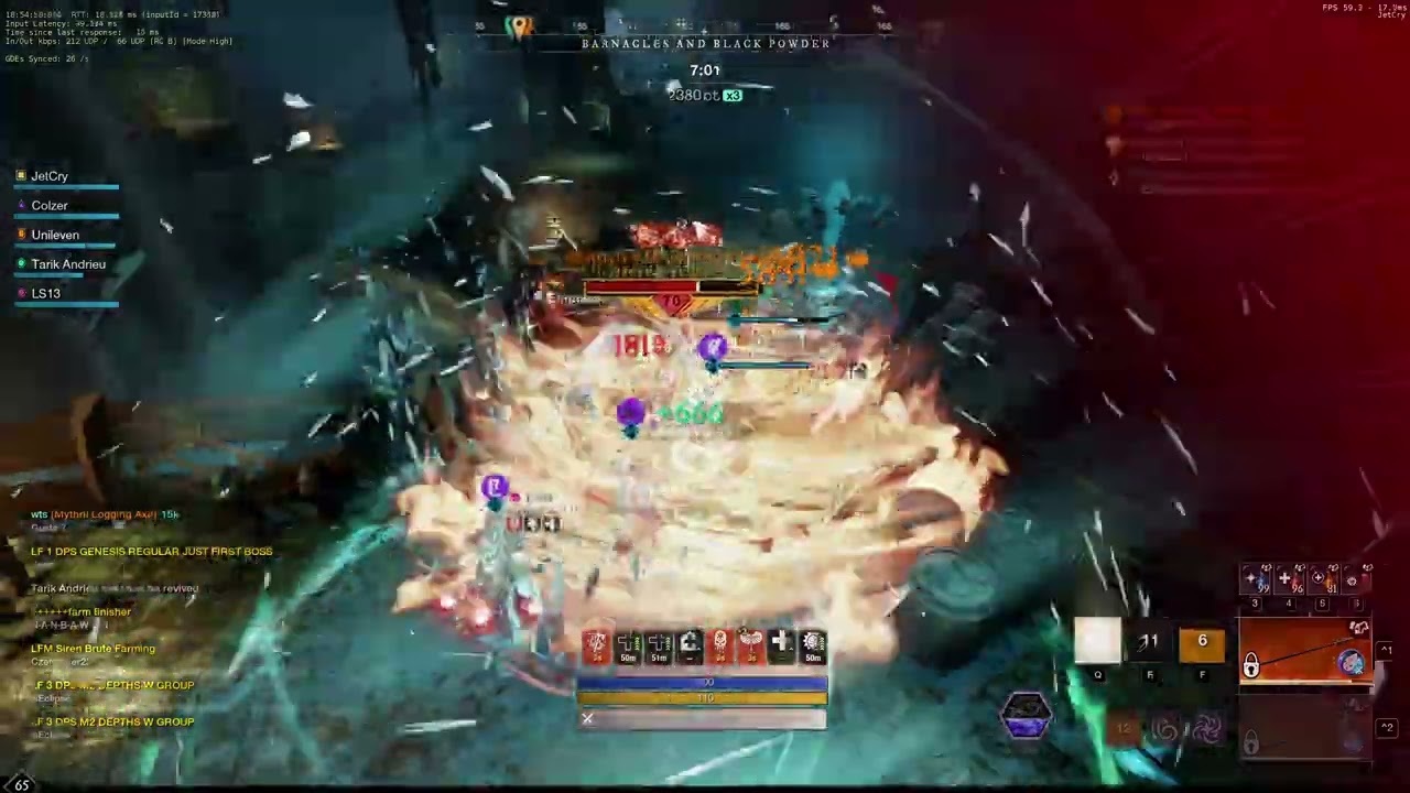New World - Barnacles and Black Powder M3 Speedrun - 18:26 - DPS PoV (Server -Abaton)