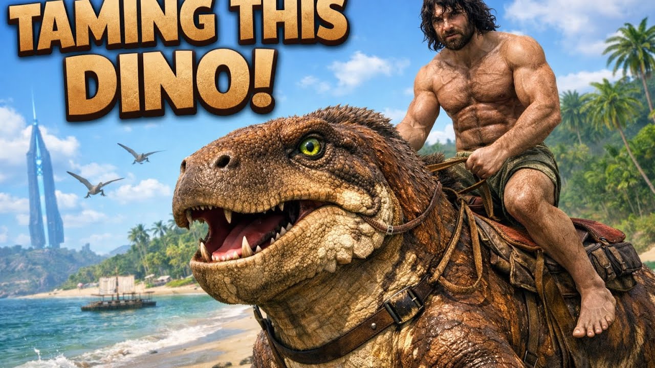 Meet my first dinosaur friend in ARK survival evolved ||