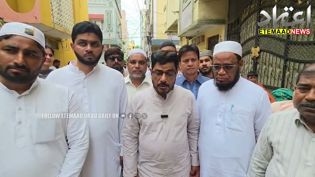AIMIM MLA Jaffar Hussain Meraj Inspects Development Works In Yakutpura Constituency
