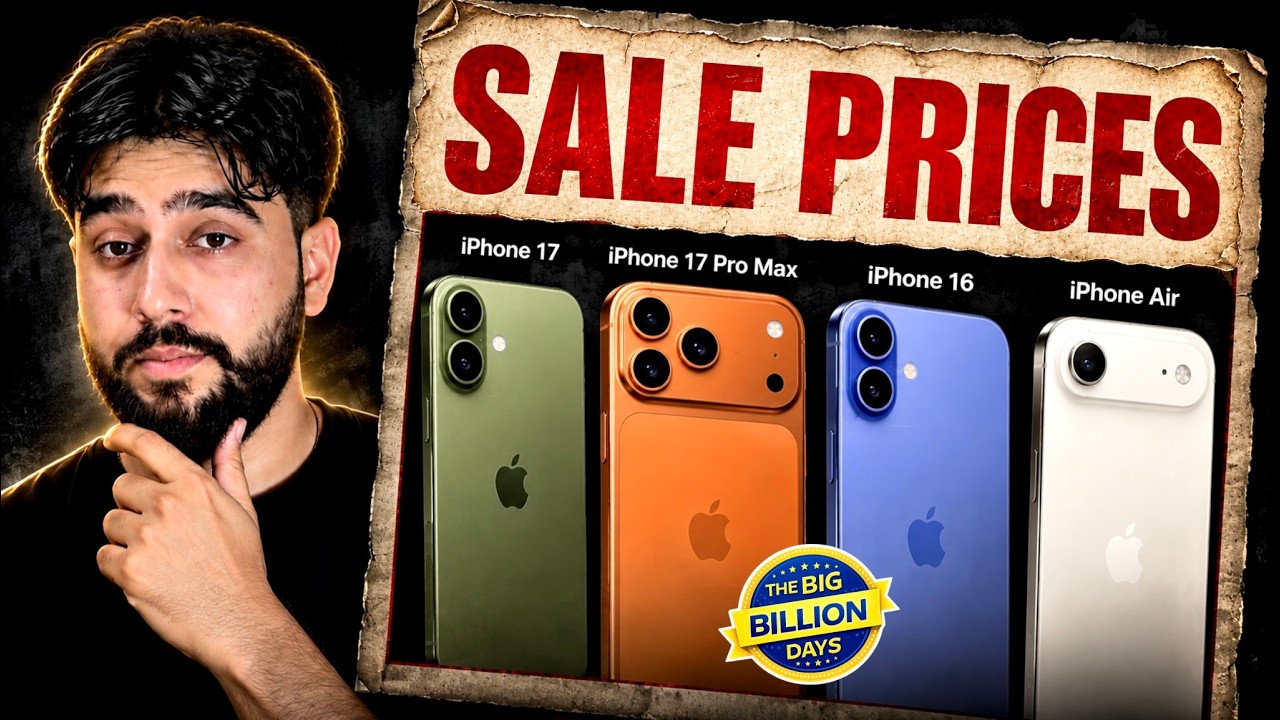 ALL iPhone Prices in Flipkart BBD & Amazon Great Indian Festival Sale 🔥 iPhone 15,16,17,AIR,PRO!