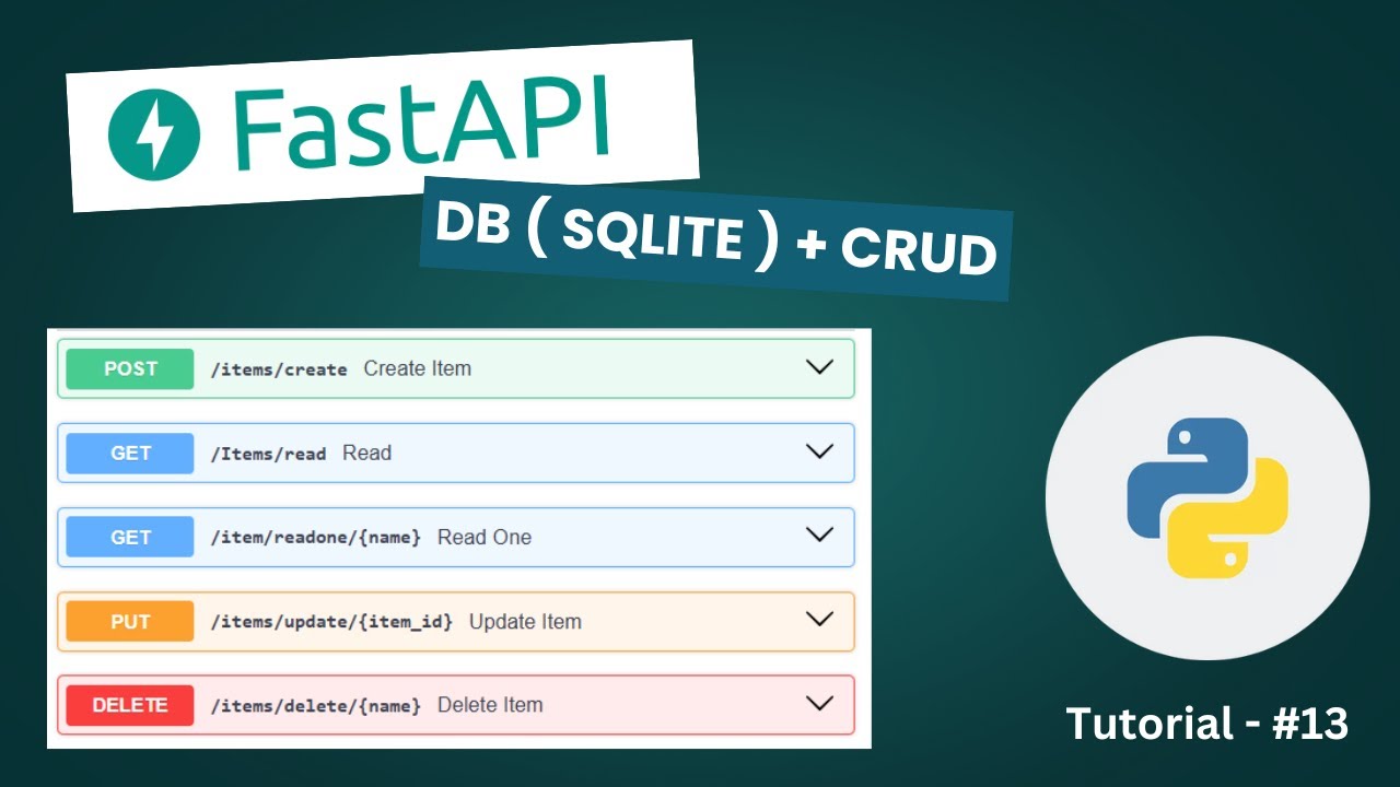 FastAPI with DB ( SQLite ) | CRUD | Tamil