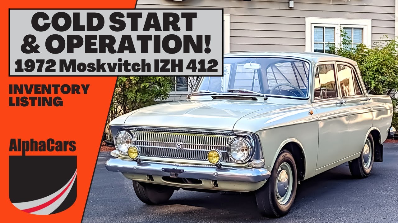 1972 Moskvitch IZH 412 Cold Start & Operation