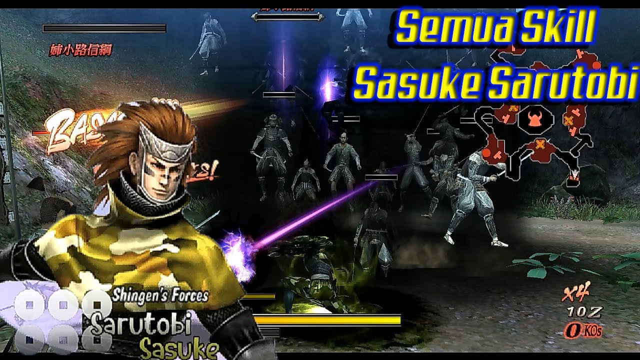 Sasuke Sarutobi All Skill Combo Ultimate | Basara 3 Utage