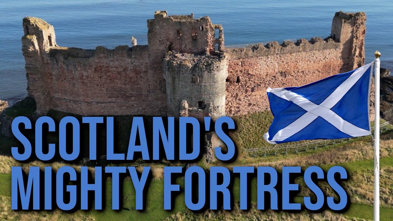 Tantallon Castle and it's History in East Lothian, Scotland.