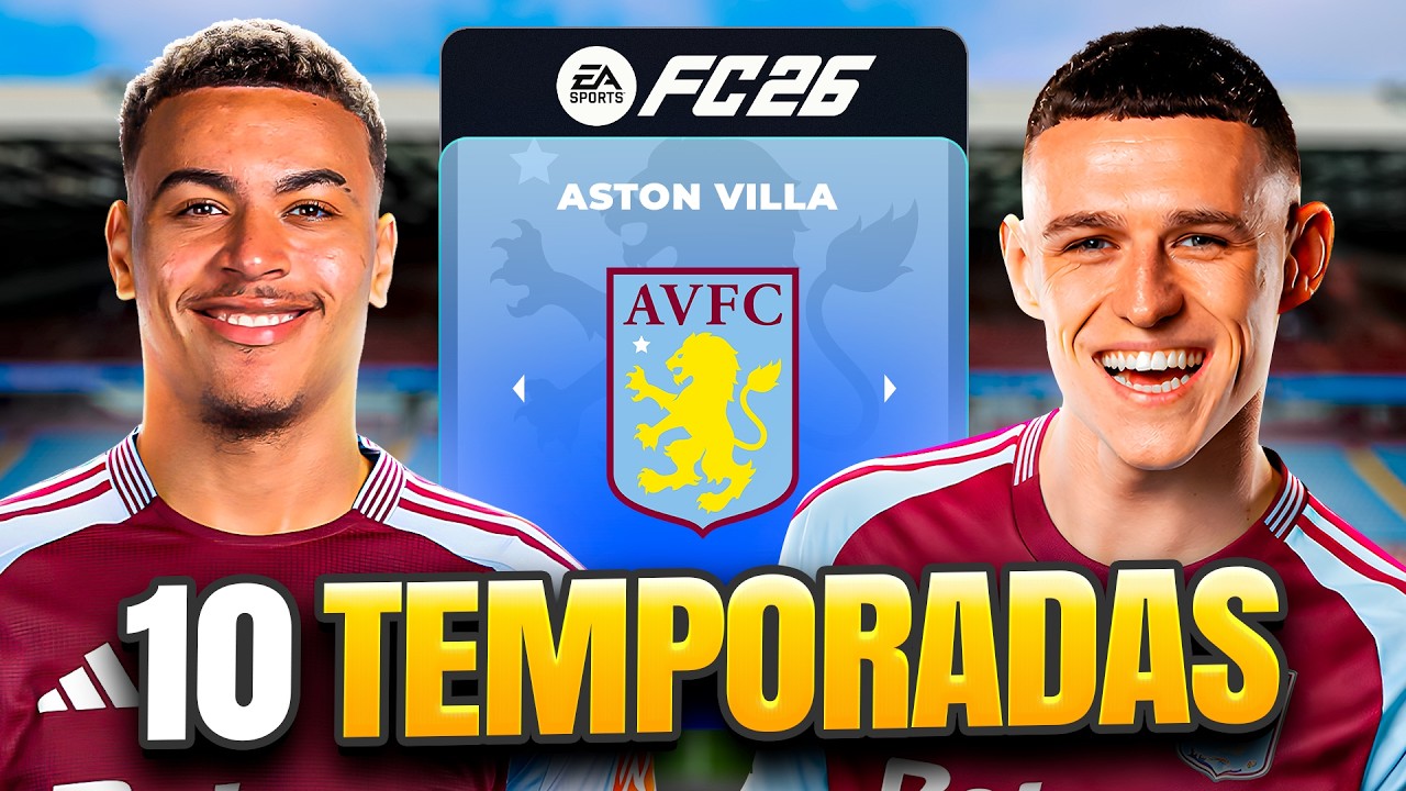 EU ASSUMI o ASTON VILLA por 10 TEMPORADAS!  🏴󠁧󠁢󠁥󠁮󠁧󠁿🔥
