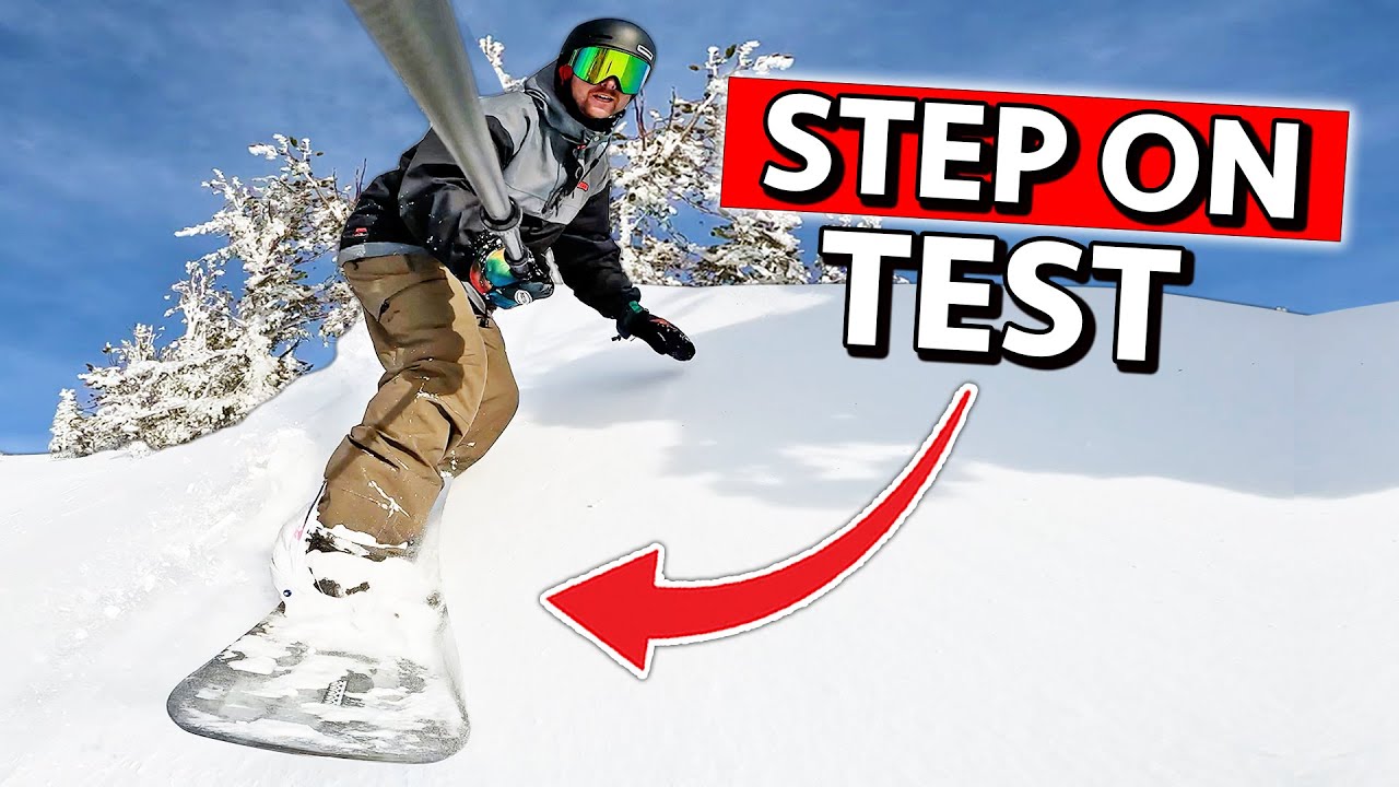 Тестирование ботинок Burton Step On в глубоком снегу