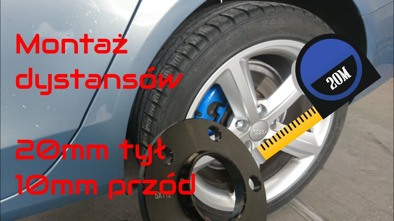 Audi A4/A5/Q5 B8 Montaż dystansów/Assembly wheel spacers DIY