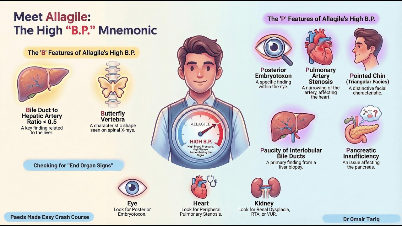 Alagille Syndrome Made Easy with a Visual Story Mnemonic|Paeds Made Easy Crash Course |Dr OmairTariq