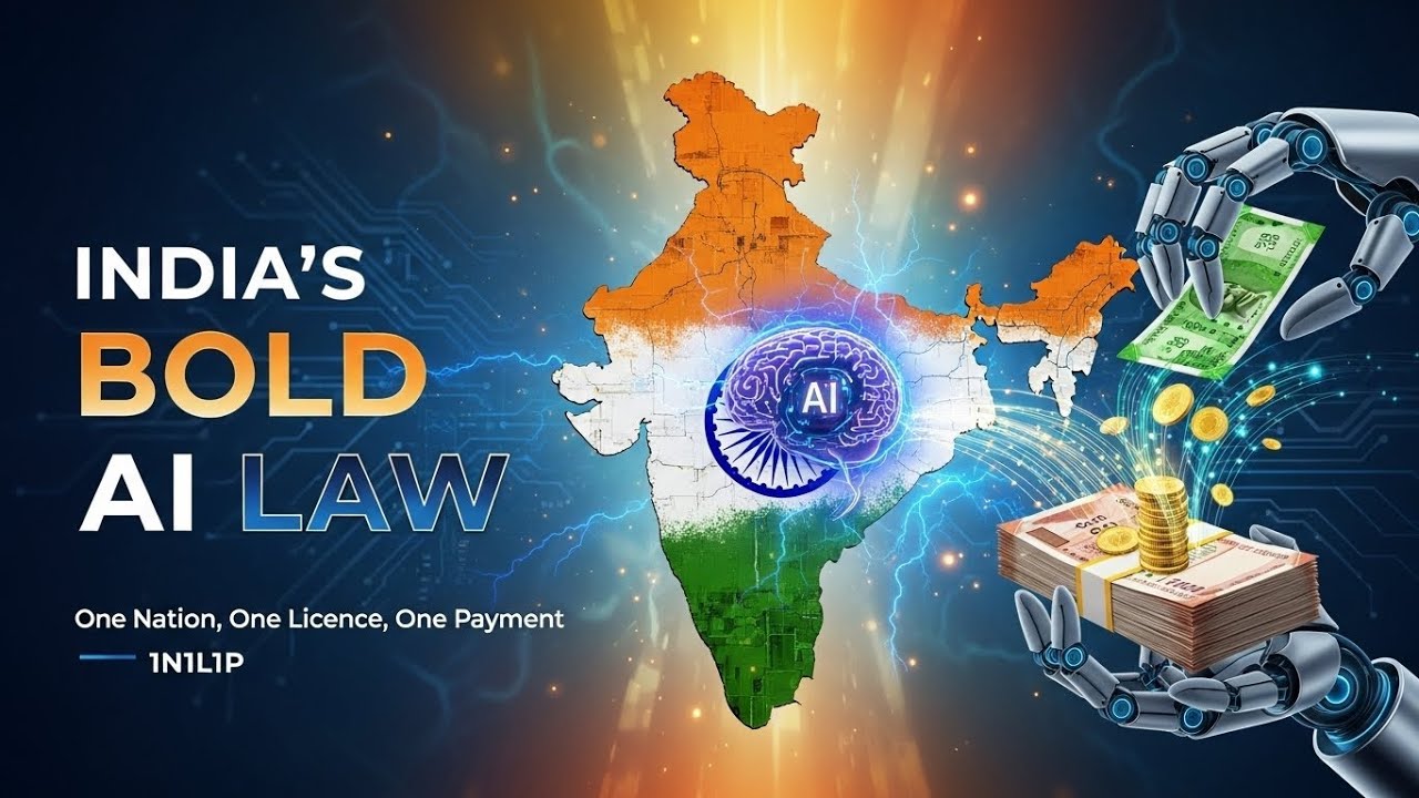 India's Bold AI Copyright Law: Explained (One Nation, One Licence) 