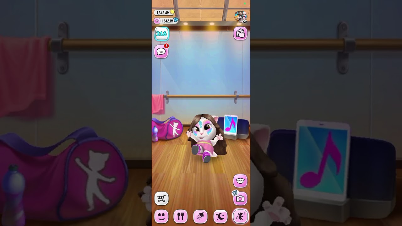My talking Angele#kidsvideo  #gaming #video #talking #(✿♥‿♥)(♥ω♥*)(✿♥‿♥),★⌒ヽ(●＾､＾●)Kiss!#