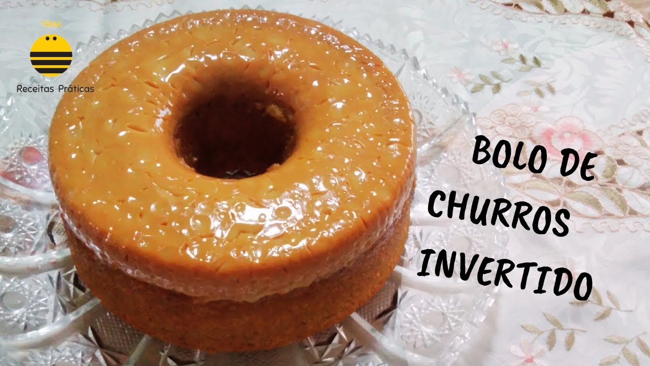 Bolo de churros invertido!! Fácil e mega saboroso!💛