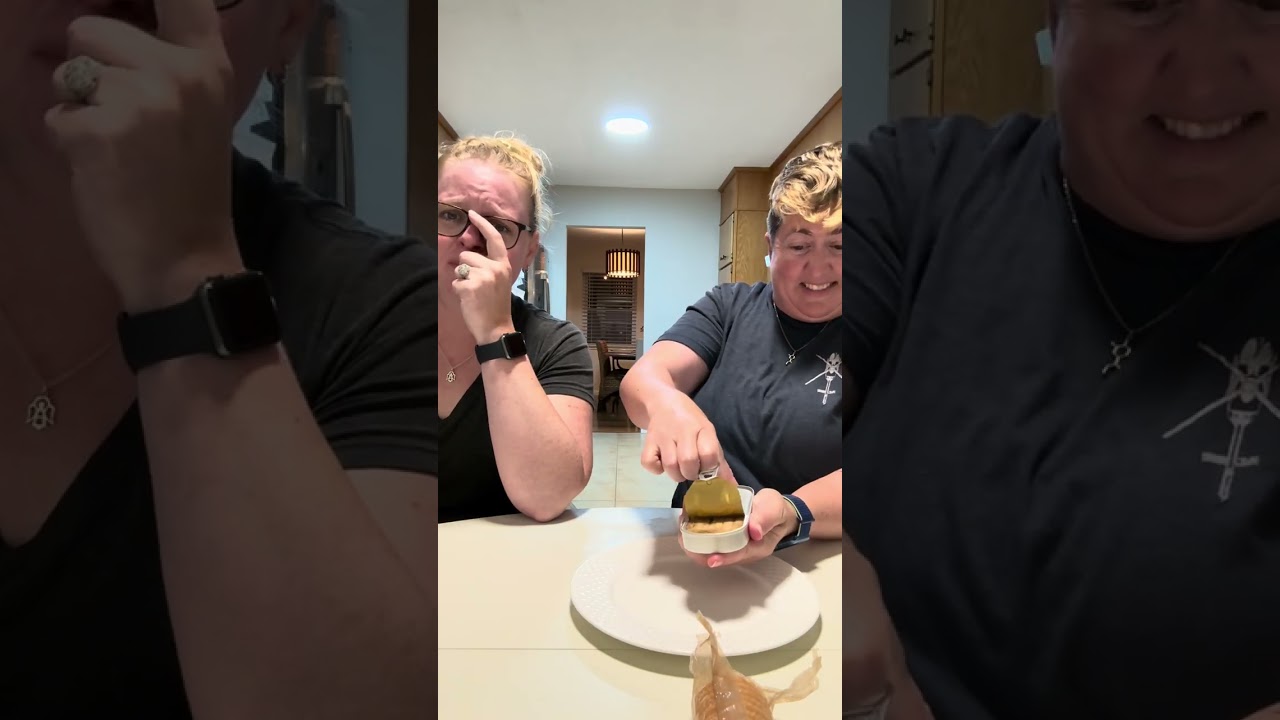 Tinned fish review with my sister in law