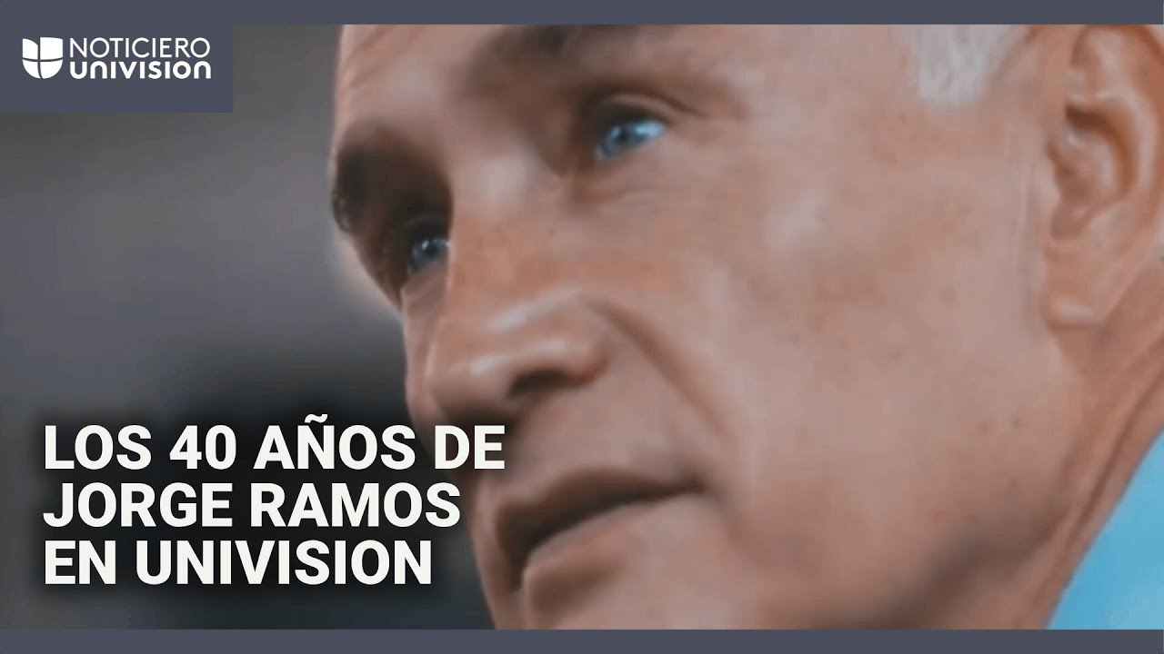 Los 40 años de Jorge Ramos en Univision resumidos en 5 minutos: grandes entrevistas y su lado humano