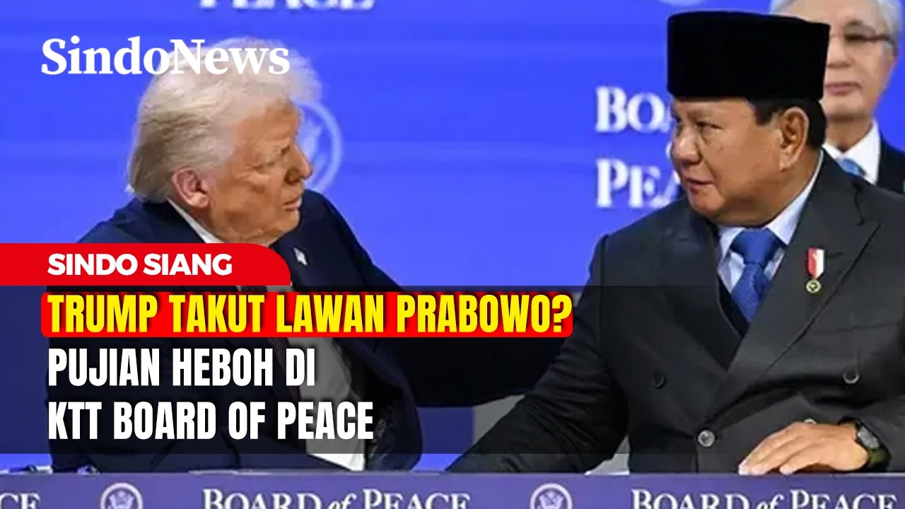 Trump Takut Lawan Prabowo? Pujian Heboh di KTT Board of Peace | Sindo Siang  22/02