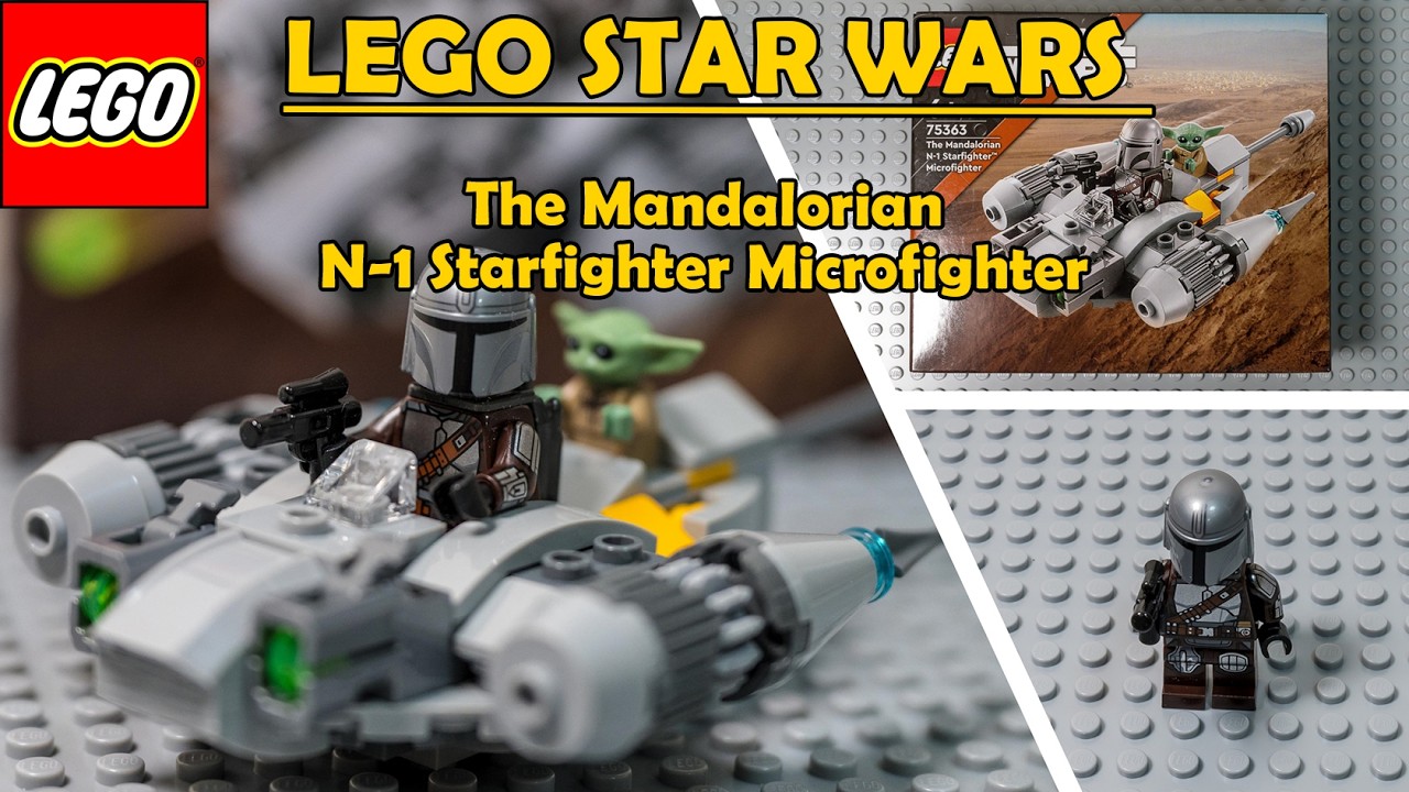 LEGO Star Wars 75363 - The Mandalorian N-1 Starfighter Microfighter - Speed Build
