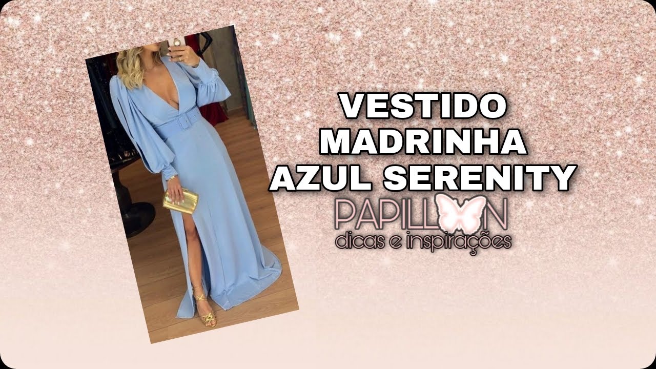 VESTIDO MADRINHA AZUL SERENITY