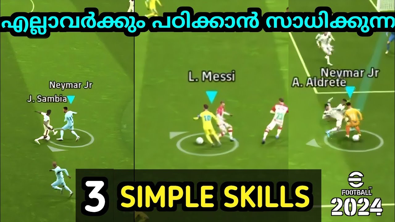 3 simple skills that you can do in efootball | how to perform skills | How to do skills | tutorial