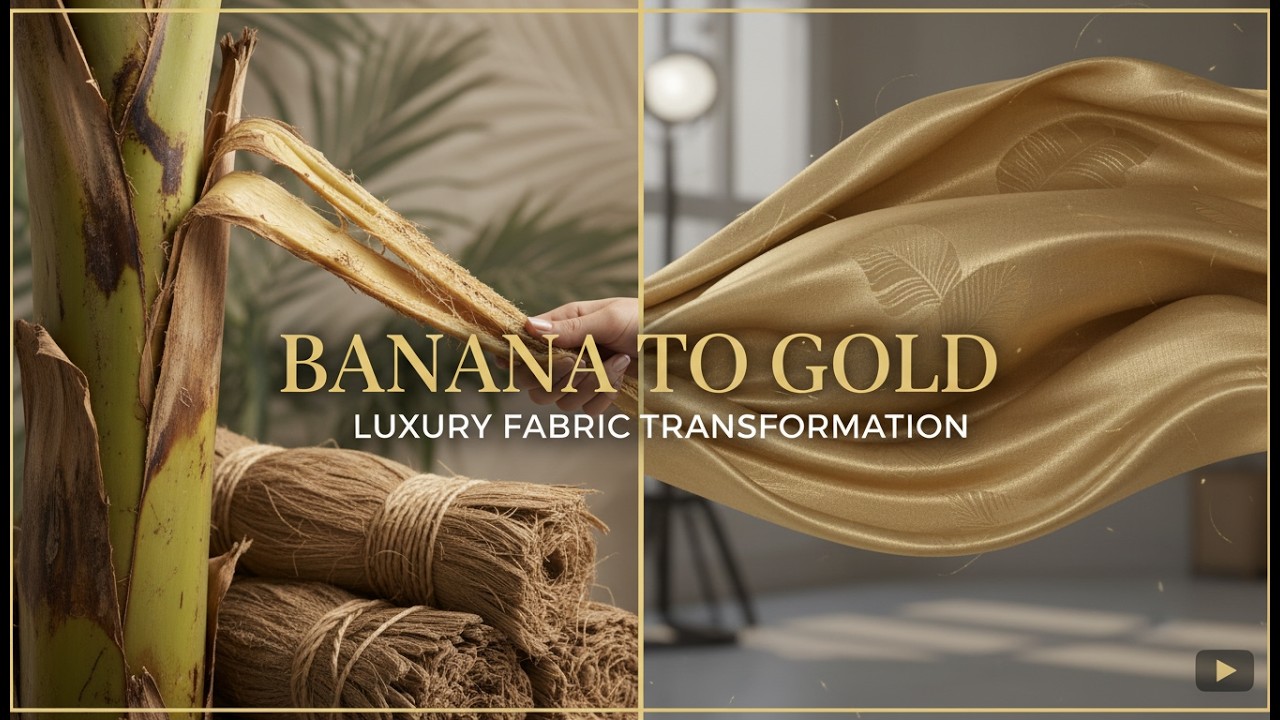 How Banana Fiber Becomes Luxury Fabric | The Future of Sustainable Fashion