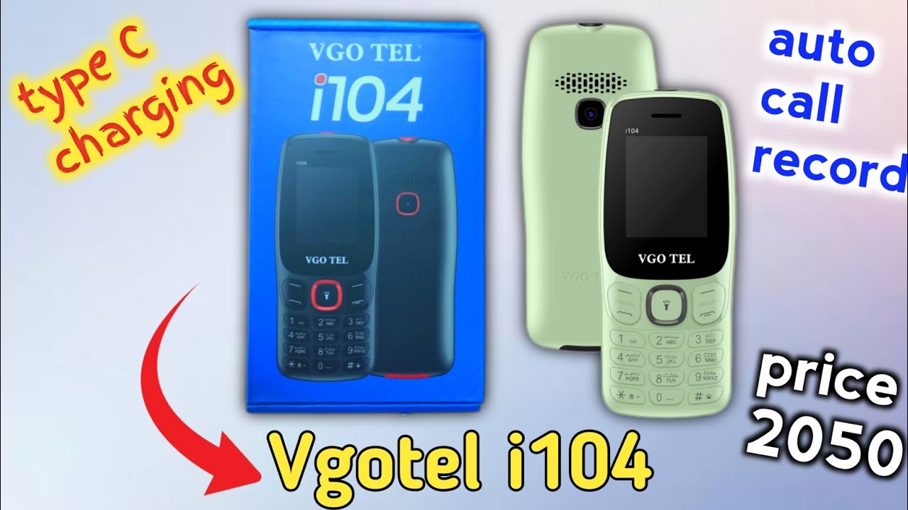Vgotel i104 price in Pakistan? sab se best keypad phone | Detail review | BilalMobiles8