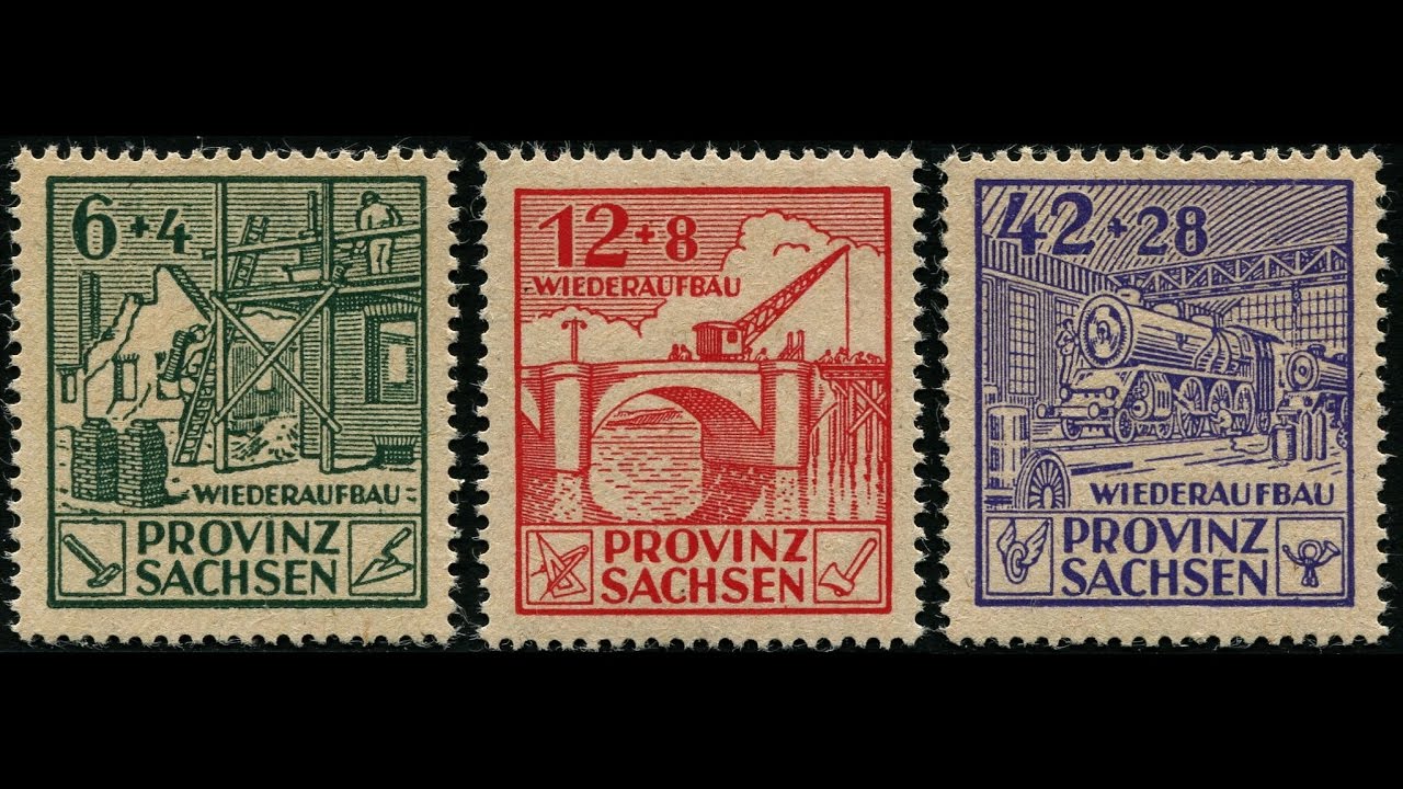 Die Briefmarken Ausgaben der Postdirektion Provinz Sachsen