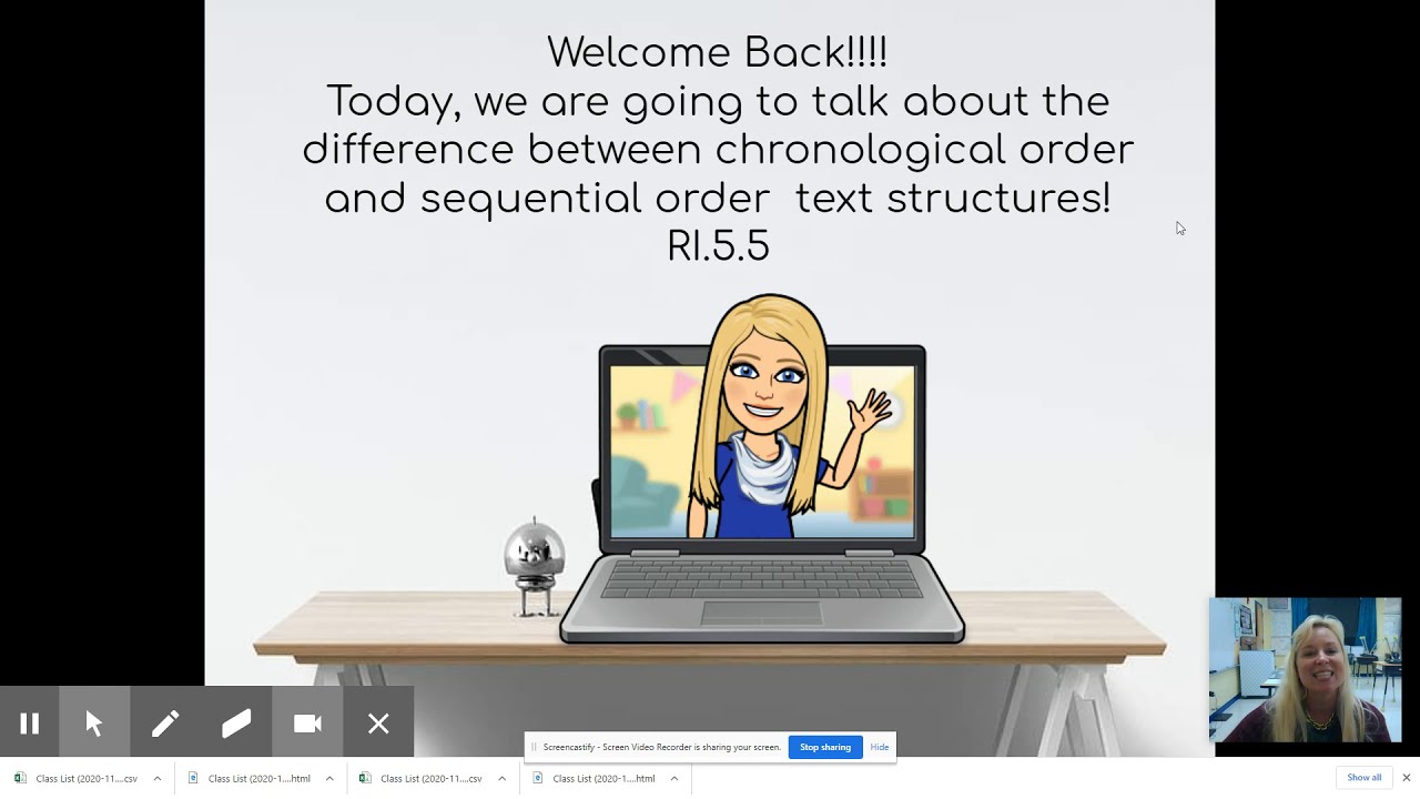 Chronological Order Vs Sequence