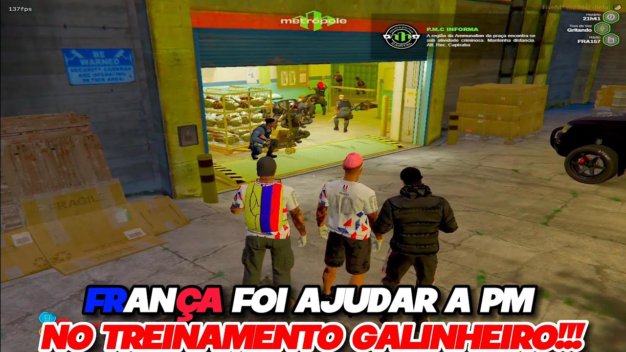 FRANÇA FOI AJUDAR A PM NO TREINAMENTO DO GALINHEIRO!!!