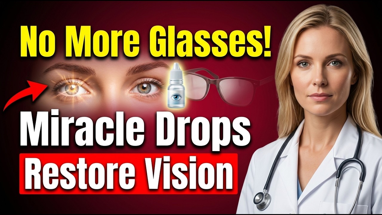 GOODBYE GLASSES FOREVER! Miracle Eye Drops Restore Your Vision Without Surgery