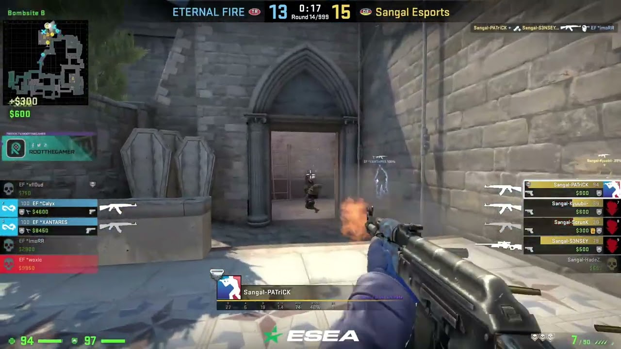 Calyx vs Sangal - Calyx Maç Giderken 4vs1 Clutch Atıyor #forEF