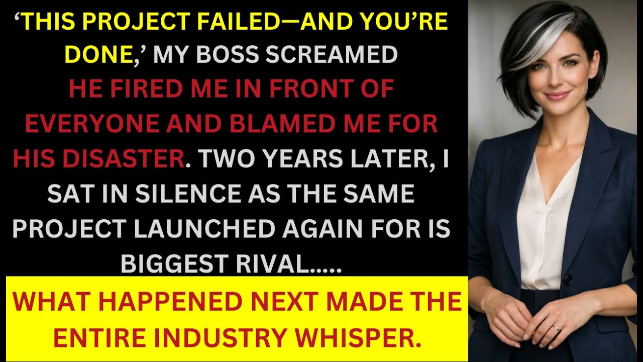 My BOSS TERMINATED MY CONTRACT FOR HIS FAILED PROJECT — TWO YEARS  LATER, HE WATCHED ME EXECUTE ....