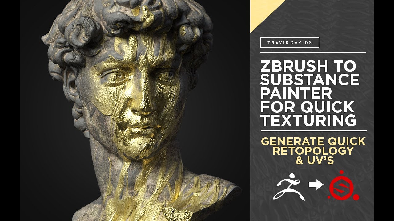 Zbrush в Substance Painter для быстрого текстурирования
