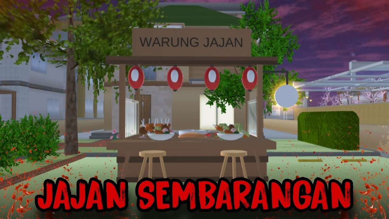 JAJAN SEMBARANGAN || HORROR MOVIE SAKURA SCHOOL SIMULATOR