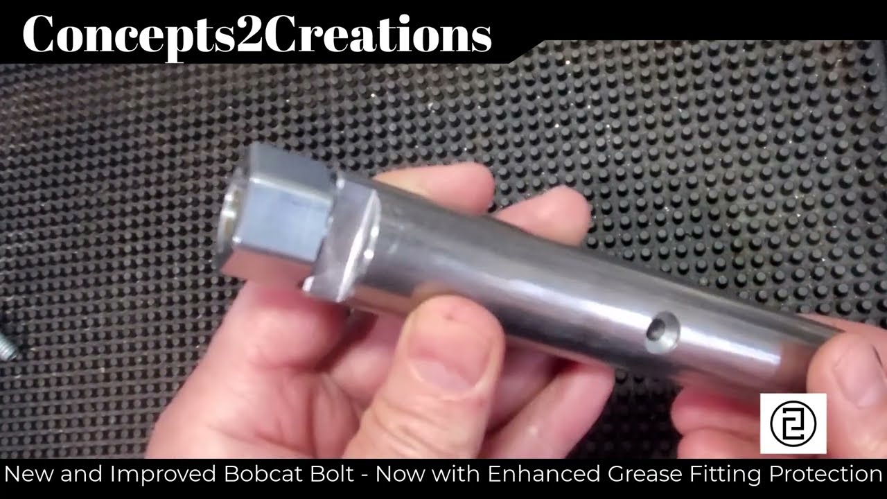 New Bobcat Grease Bolt - Now with Enhanced Grease Fitting Protection - MT85 MT55 MT52 MT50