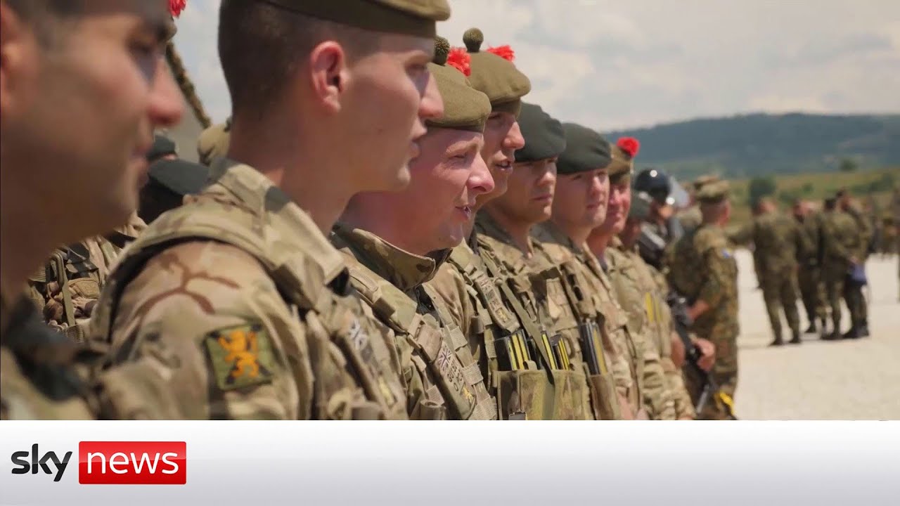 British troops helping train forces in Serbia