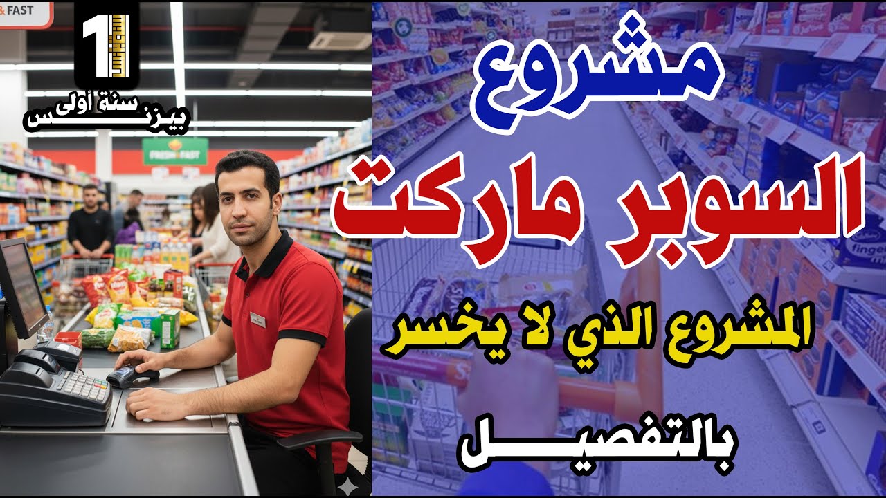 دراسة جدوى مشروع السوبر ماركت من الألف الى الياء - اكثر مشروع مضمون ومربح