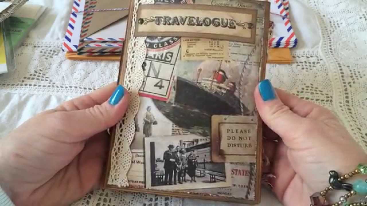 6 by 9 envelope travel junk journal from Beth
