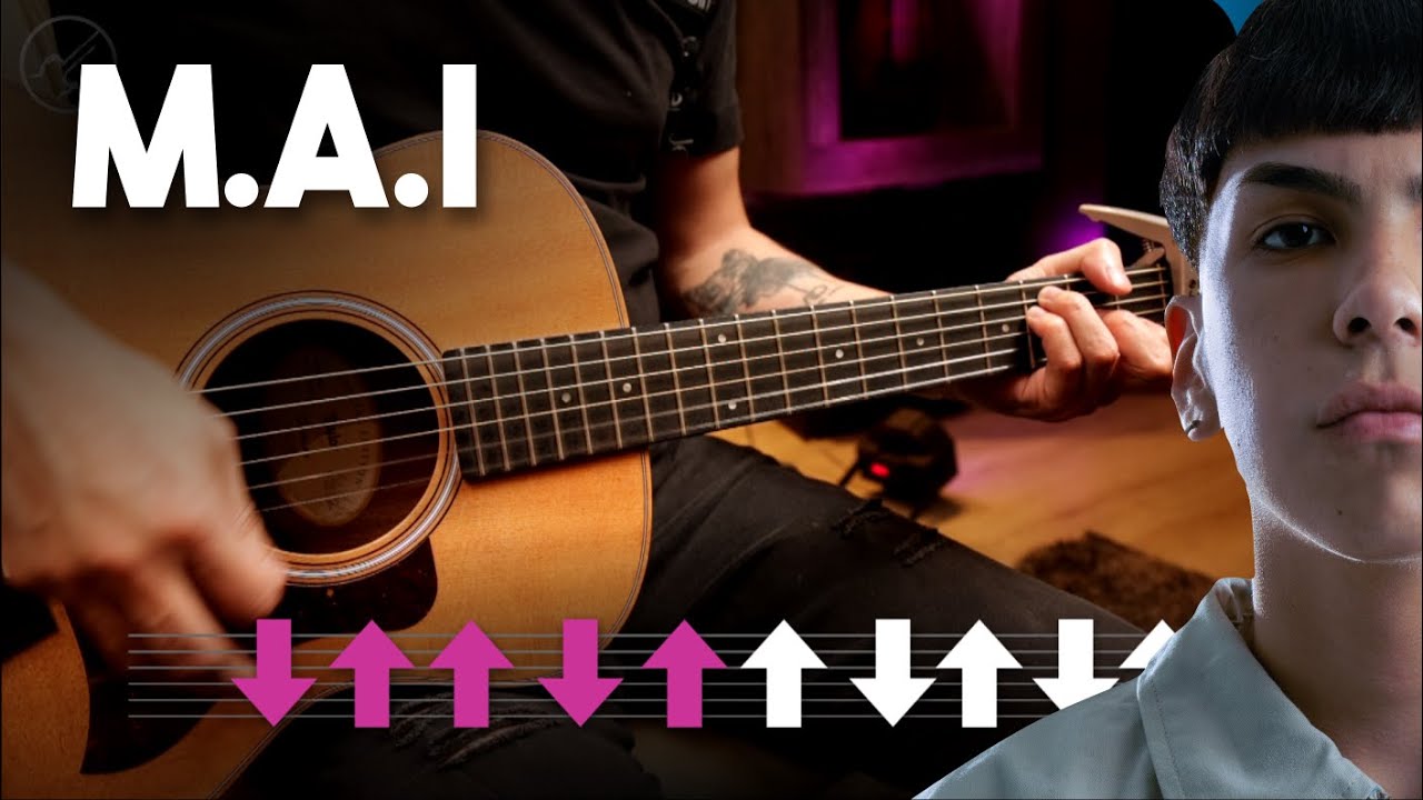 M.A.I - MILO J |  GUITARRA Tutorial ACORDES + ARPEGIO | Christianvib